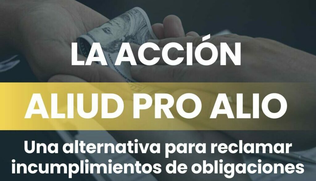 La acción aliud pro alio
