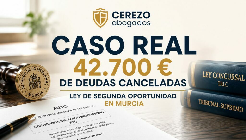 CASO REAL. ABOGADO SEGUNDA OPORTUNIDAD EN MURCIA