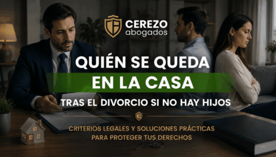 Atribución de uso y disfrute de vivienda conyugal tras divorcio sin hijos