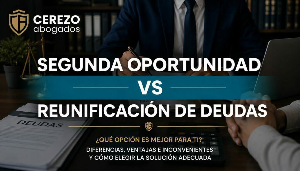 Segunda Oportunidad vs reunificación de deudas qué opción elegir en Murcia