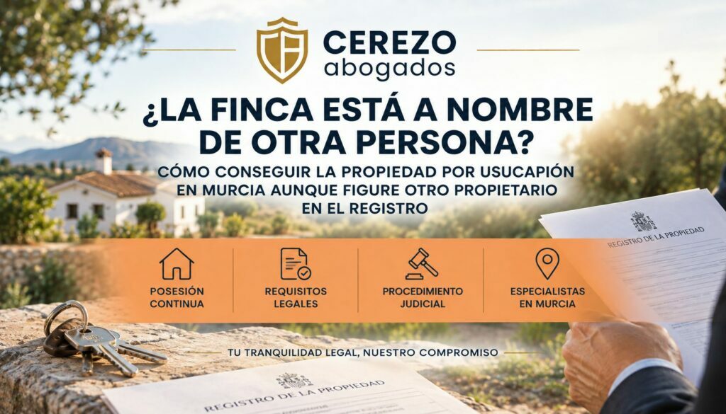 Abogado usucapión en Murcia
